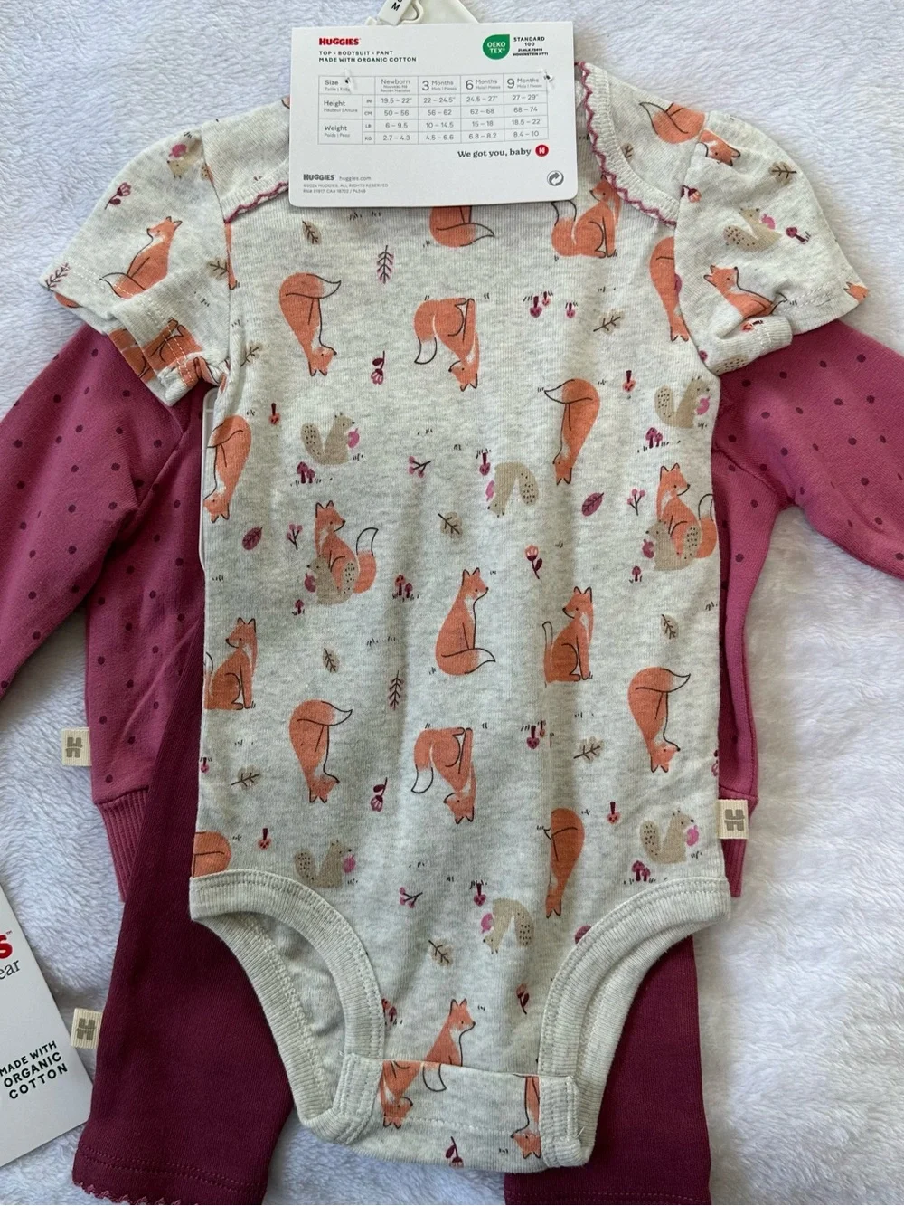Baby Girl Outfits Bundle Carter’s and Huggies 3 Months NWT